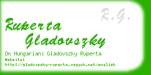 ruperta gladovszky business card